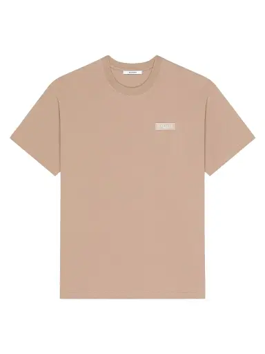Givenchy Men's T-Shirt in Cotton with Paris Gros Grain - Beige - Size XXL | Thumbnail 1