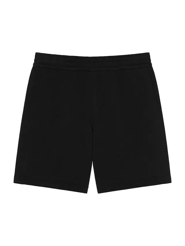 Givenchy Men's Bermuda Shorts in Fleece with Paris Gros Grain - Dark Navy