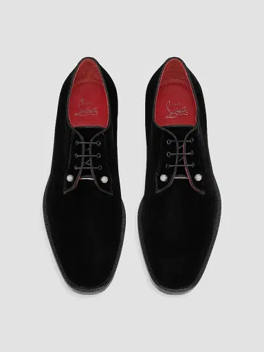 Christian Louboutin Men's Chambeliss Night Strass Derby Shoes - Black - Size 11 | Thumbnail 4 Christian Louboutin Men's Chambeliss Night Strass Derby Shoes - Black - Size 11 | Thumbnail 4