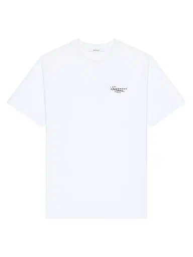 Givenchy Men's T-Shirt in Cotton with Stamp Print - White - Size XXL | Thumbnail 1