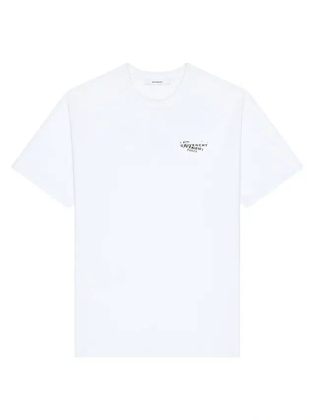 Givenchy Men's T-Shirt in Cotton with Stamp Print - White