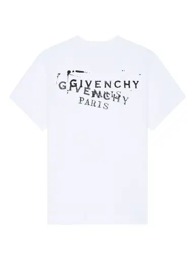 Givenchy Women's T-Shirt in Cotton with Stamp Print - White | Thumbnail 2 Givenchy Women's T-Shirt in Cotton with Stamp Print - White | Thumbnail 2