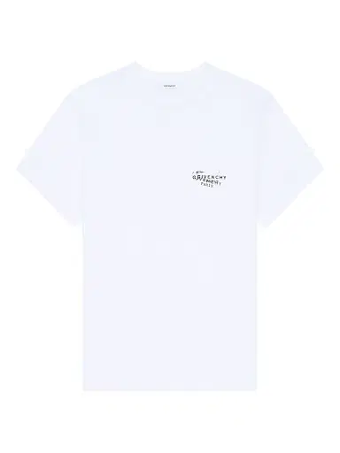 Givenchy Women's T-Shirt in Cotton with Stamp Print - White | Thumbnail 1 Givenchy Women's T-Shirt in Cotton with Stamp Print - White | Thumbnail 1