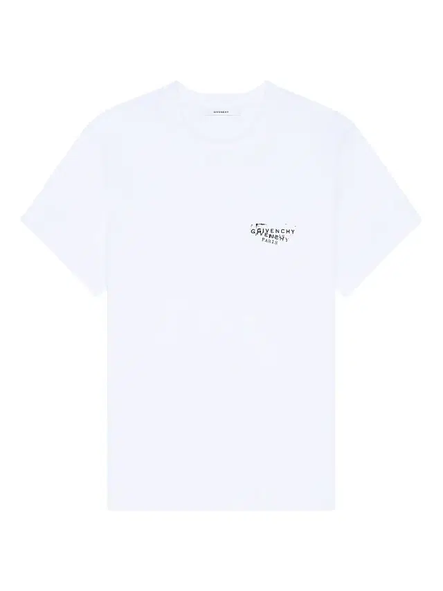 Women's T-Shirt in Cotton with Stamp Print - White
