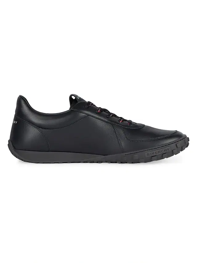 Men's Glide Sneakers in Leather - Black