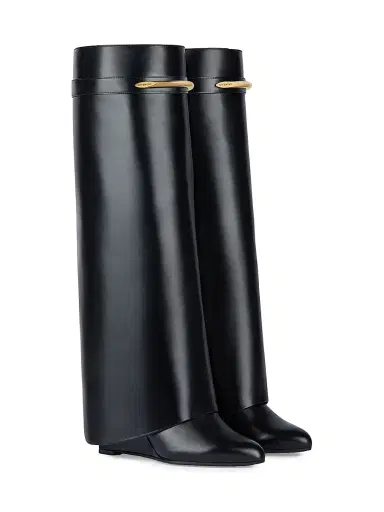 Givenchy Women's Shark Boots in Leather - Black | Thumbnail 2