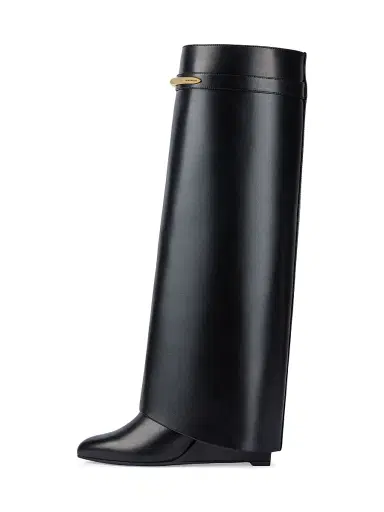 Givenchy Women's Shark Boots in Leather - Black | Thumbnail 3