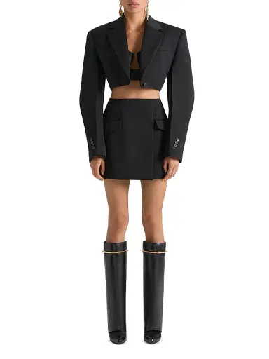 Givenchy Women's Shark Boots in Leather - Black | Thumbnail 5