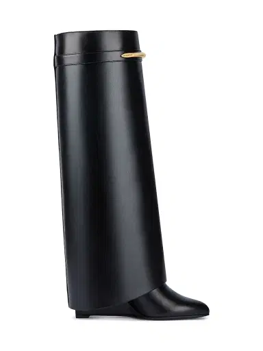 Givenchy Women's Shark Boots in Leather - Black | Thumbnail 1