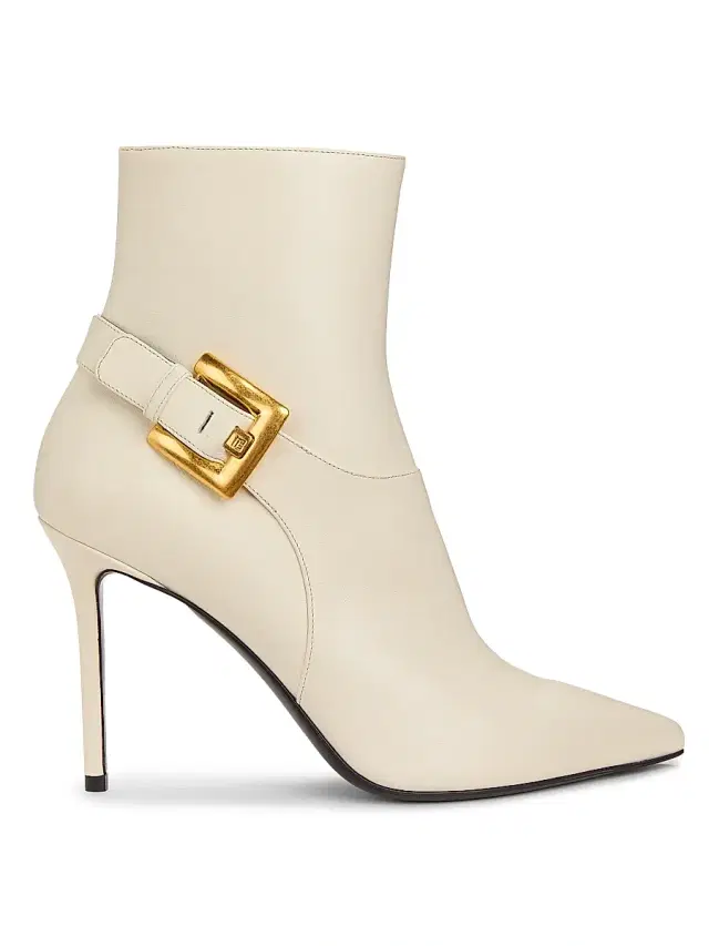 Women's Anthem 95MM Leather Ankle Boots - Cream Women's Anthem 95MM Leather Ankle Boots - Cream
