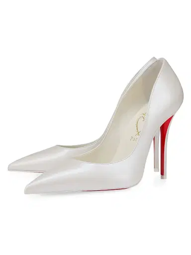 Christian Louboutin Women's Miss Z Nappa Leather 100MM Pumps - White - Size 12.5 | Thumbnail 2 Christian Louboutin Women's Miss Z Nappa Leather 100MM Pumps - White - Size 12.5 | Thumbnail 2