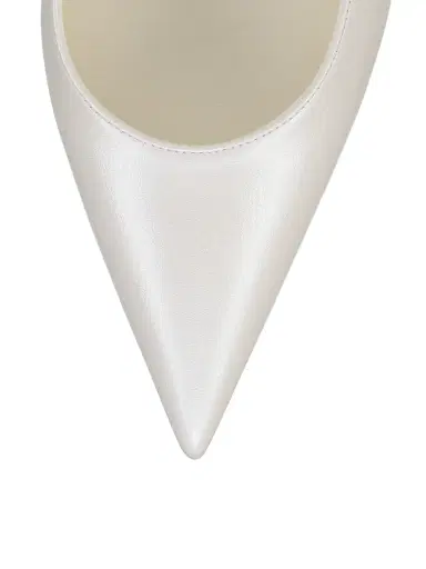 Christian Louboutin Women's Miss Z Nappa Leather 100MM Pumps - White - Size 12.5 | Thumbnail 4 Christian Louboutin Women's Miss Z Nappa Leather 100MM Pumps - White - Size 12.5 | Thumbnail 4