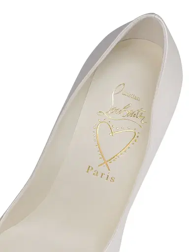 Christian Louboutin Women's Miss Z Nappa Leather 100MM Pumps - White - Size 12.5 | Thumbnail 5 Christian Louboutin Women's Miss Z Nappa Leather 100MM Pumps - White - Size 12.5 | Thumbnail 5