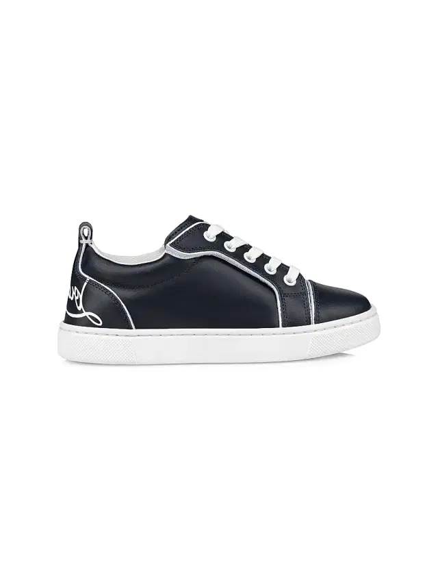 Christian Louboutin Little Kid's & Kid's Funnyto Sneakers - Navy 2.5 (Child)