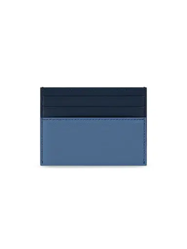 Givenchy Men's Antigona Stamped Bicolored Card Holder in Leather - Military Blue | Thumbnail 2 Givenchy Men's Antigona Stamped Bicolored Card Holder in Leather - Military Blue | Thumbnail 2