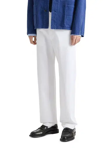 Givenchy Men's Fitted Chino Trousers in Cotton - White - Size 40 | Thumbnail 3 Givenchy Men's Fitted Chino Trousers in Cotton - White - Size 40 | Thumbnail 3