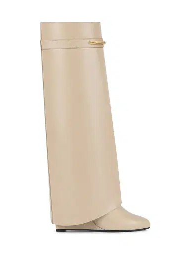 Givenchy Women's Shark Boots in Leather - Beige | Thumbnail 1