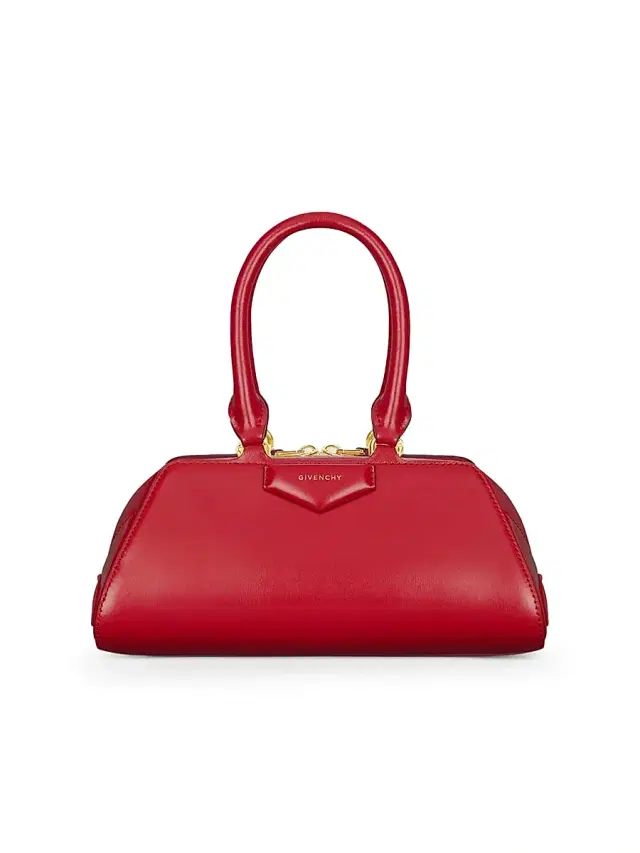 Women's Mini Antigona Cube East-West Top Handle Bag - Vermillon
