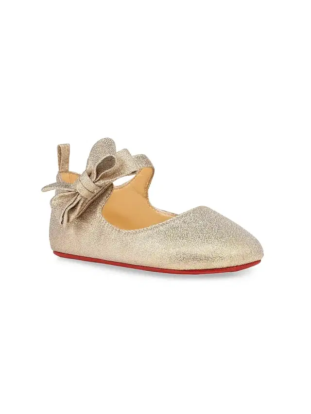 Christian Louboutin Little Kid's & Kid's Baby Lou Babe - Platine 2 (Baby)