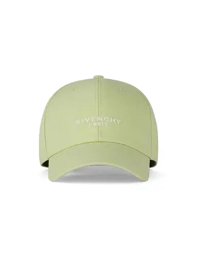 Givenchy Men's Paris Embroidered Cap in Cotton - Pale Green | Thumbnail 1