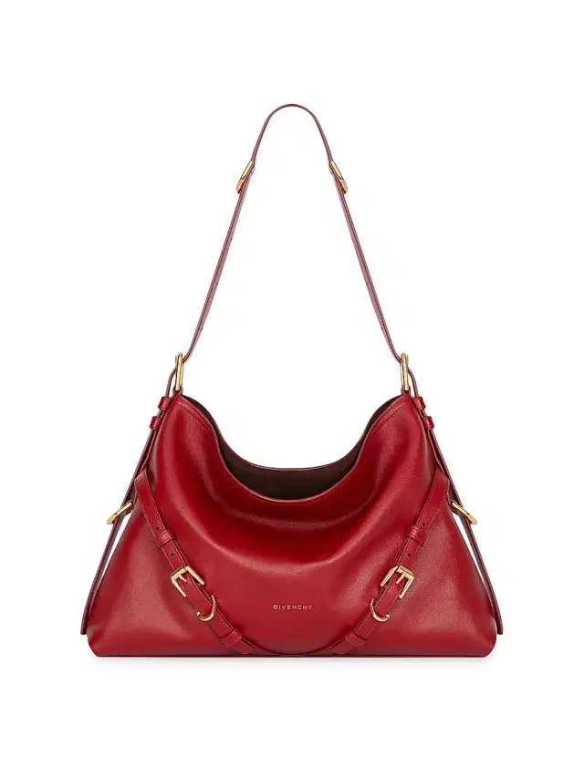 Women's  Voyou Shoulder Bag - Dark Red