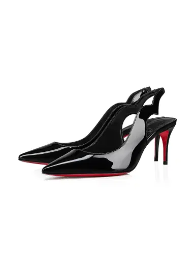 Christian Louboutin Women's Hot Chick Sling 70MM Patent Leather Pumps | Thumbnail 2