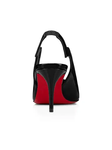 Christian Louboutin Women's Hot Chick Sling 70MM Patent Leather Pumps | Thumbnail 3