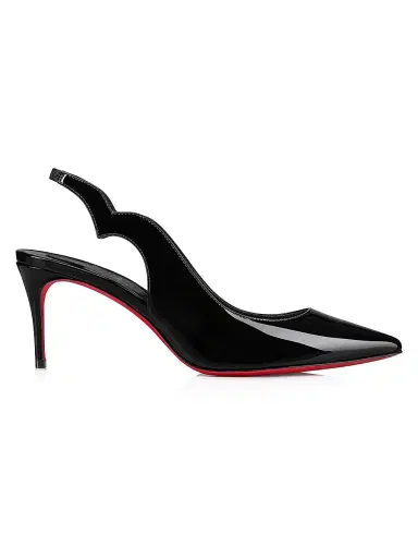 Christian Louboutin Women's Hot Chick Sling 70MM Patent Leather Pumps | Thumbnail 1