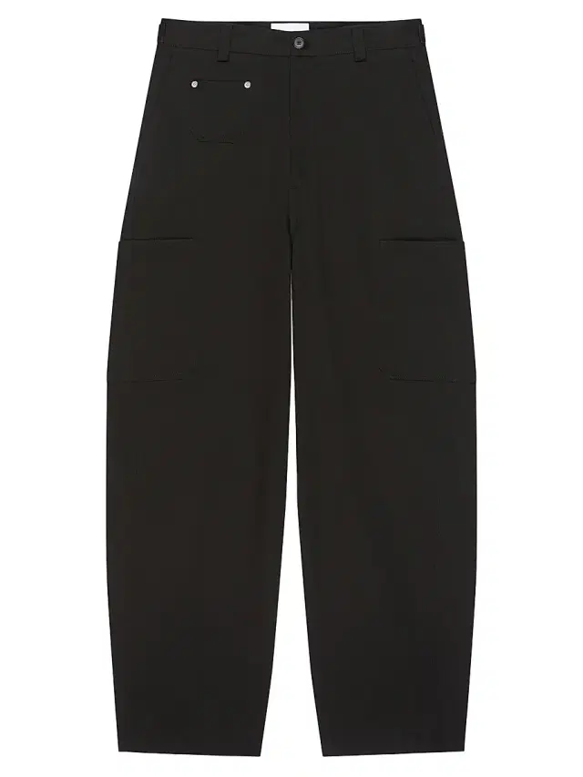 Men's Couture Seam Trousers in Cotton - Black