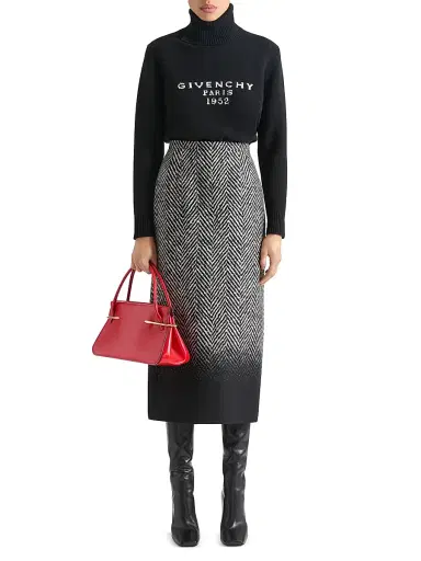 Givenchy Women's Medium Pinch Top Handle Bag in Leather - Deep Red | Thumbnail 2