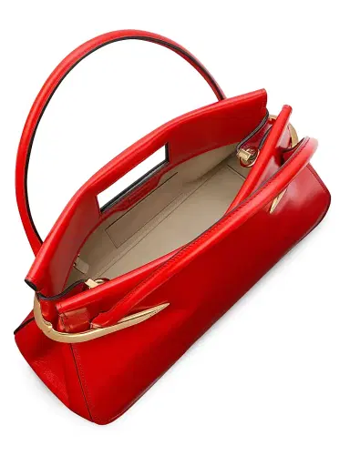 Givenchy Women's Medium Pinch Top Handle Bag in Leather - Deep Red | Thumbnail 5