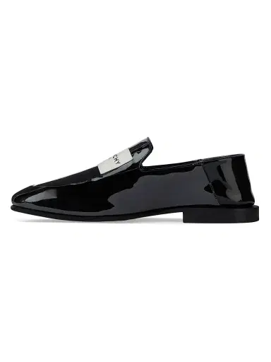 Givenchy Women's Label Loafers in Patent Leather - Black | Thumbnail 3 Givenchy Women's Label Loafers in Patent Leather - Black | Thumbnail 3