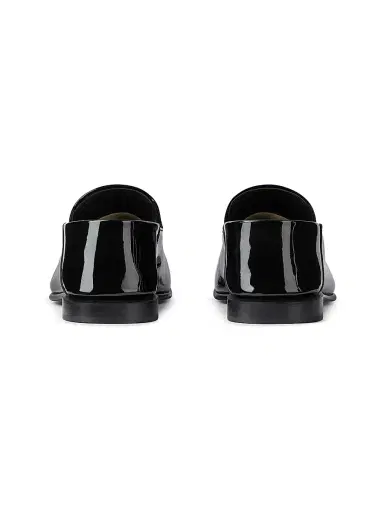 Givenchy Women's Label Loafers in Patent Leather - Black | Thumbnail 4 Givenchy Women's Label Loafers in Patent Leather - Black | Thumbnail 4
