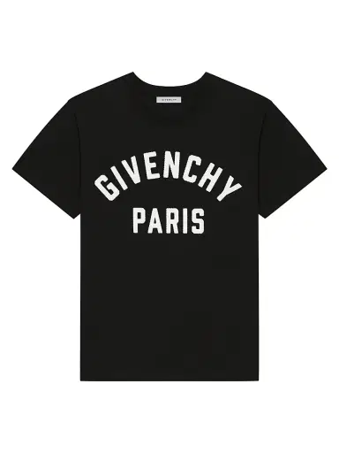 Givenchy Men's Paris T-Shirt in Cotton - Black White - Size XXL | Thumbnail 1 Givenchy Men's Paris T-Shirt in Cotton - Black White - Size XXL | Thumbnail 1