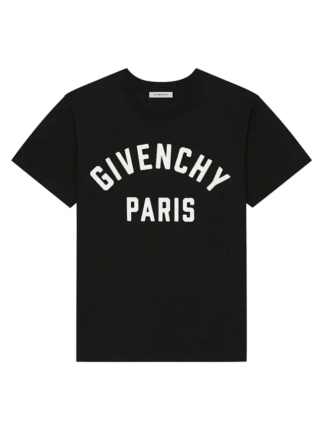 Men's Paris T-Shirt in Cotton - Black White