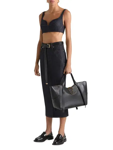 Givenchy Women's The Snatch Large Shoulder Bag in Grained Leather | Thumbnail 2 Givenchy Women's The Snatch Large Shoulder Bag in Grained Leather | Thumbnail 2