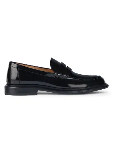 Givenchy Men's Gent Loafers in Brushed Leather - Black | Thumbnail 1