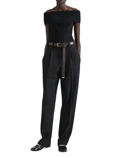 Givenchy Women's Voyou Long Belt in Shiny Leather - Chocolate | Thumbnail 2 Givenchy Women's Voyou Long Belt in Shiny Leather - Chocolate | Thumbnail 2