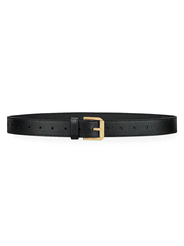 Givenchy Women's Voyou Long Belt in Shiny Leather - Chocolate