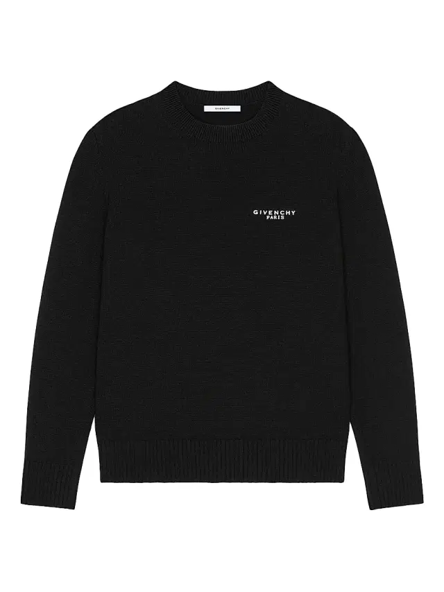 Women's Sweater in Wool and Cashmere - Black