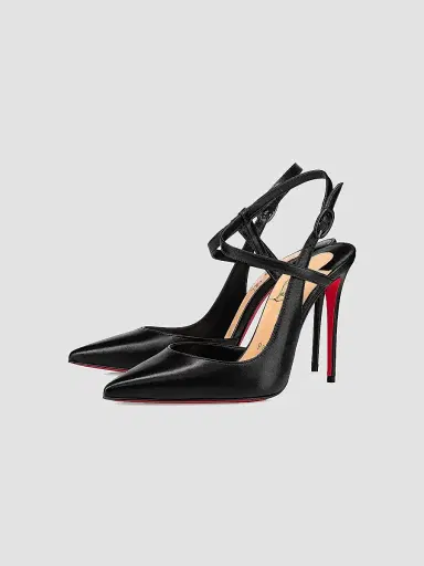 Christian Louboutin Women's Jenlove Leather 100MM Strappy Pumps | Thumbnail 2 Christian Louboutin Women's Jenlove Leather 100MM Strappy Pumps | Thumbnail 2