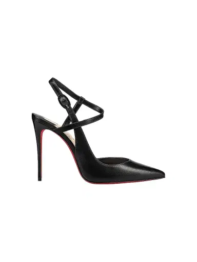 Christian Louboutin Women's Jenlove Leather 100MM Strappy Pumps | Thumbnail 1 Christian Louboutin Women's Jenlove Leather 100MM Strappy Pumps | Thumbnail 1
