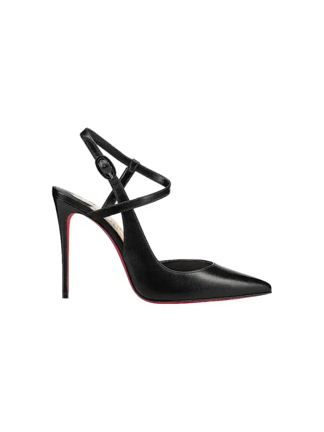 Christian Louboutin Women's Jenlove Leather 100MM Strappy Pumps - Black