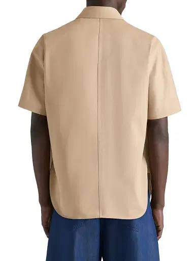 Givenchy Men's Couture Seam Shirt in Cotton with Patch - Beige - Size XXL | Thumbnail 3 Givenchy Men's Couture Seam Shirt in Cotton with Patch - Beige - Size XXL | Thumbnail 3