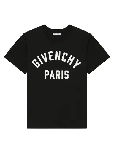 Givenchy Men's Paris T-Shirt in Cotton - White Black - Size XXL | Thumbnail 1 Givenchy Men's Paris T-Shirt in Cotton - White Black - Size XXL | Thumbnail 1