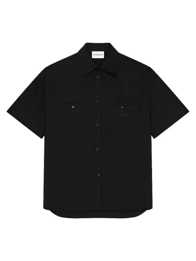 Givenchy Men's Couture Seam Shirt in Cotton with Patch | Thumbnail 1 Givenchy Men's Couture Seam Shirt in Cotton with Patch | Thumbnail 1
