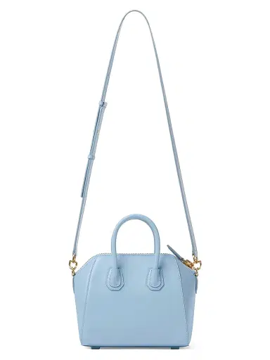 Givenchy Women's Mini Antigona Top Handle Bag in Box Leather - Light Blue | Thumbnail 3 Givenchy Women's Mini Antigona Top Handle Bag in Box Leather - Light Blue | Thumbnail 3