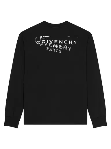 Givenchy Men's T-Shirt in Cotton with Stamp Print - Black - Size XXL | Thumbnail 2
