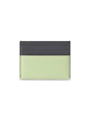 Givenchy Men's Antigona Stamped Bicolored Card Holder in Leather - Pale Green | Thumbnail 2 Givenchy Men's Antigona Stamped Bicolored Card Holder in Leather - Pale Green | Thumbnail 2