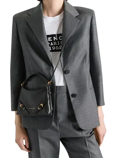 Givenchy Women's Nano Voyou Top Handle Bag in Shiny Leather | Thumbnail 2